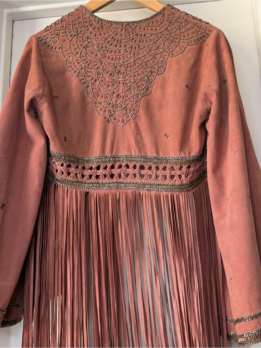 Free People Dramatic Sleeve Suede Kimono - Picture 7 of 8